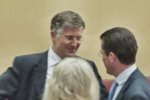 Rechtsanwalt Graf im Gespräch mit Bundeswirtschaftsminister zu Guttenberg